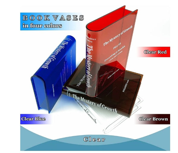 Clear Acrylic Book Vase