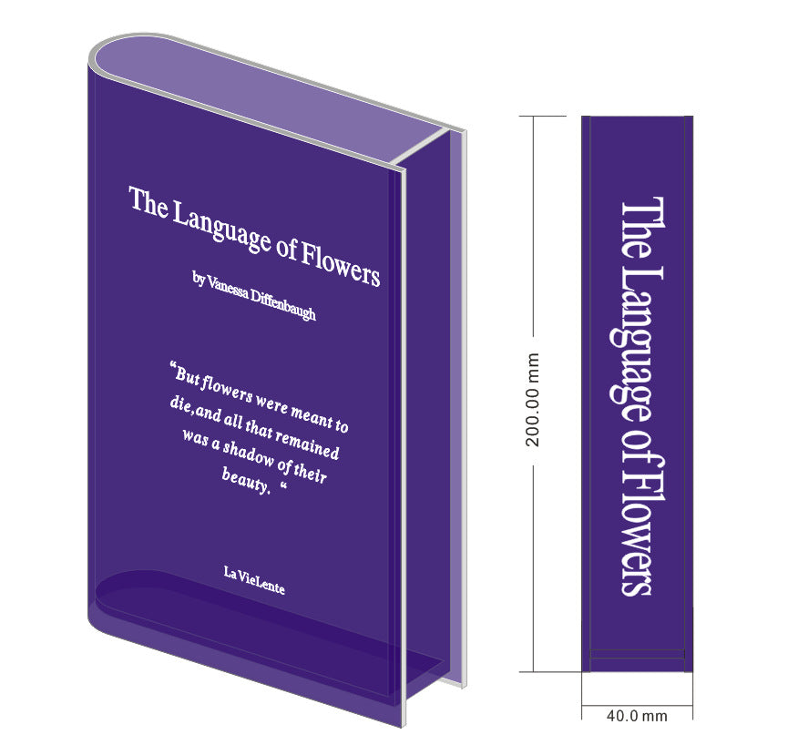 Clear Acrylic Book Vase